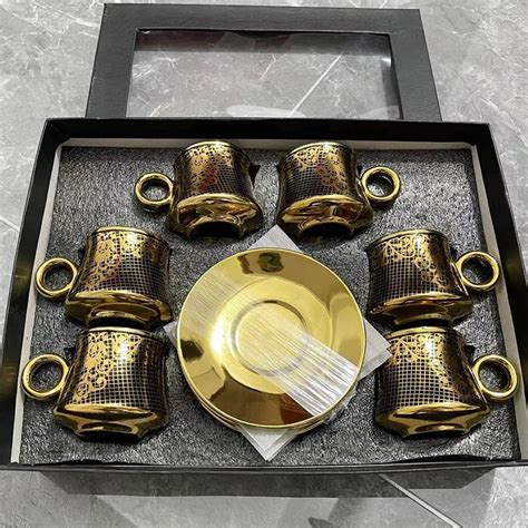 Turkish Coffee Cups Sets Of 6 Ottoman Anatolian Greek Arabic Tea Set