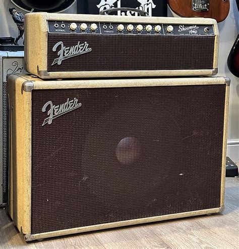Fender Showman Blonde Tolex Oxblood Wonderfull Tone Reverb