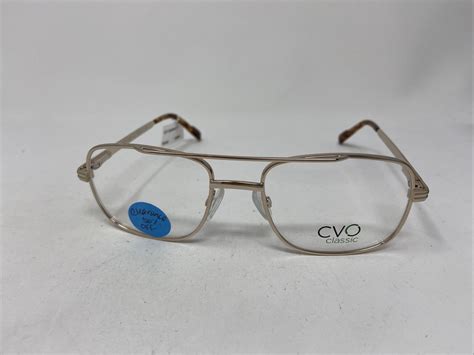 Cvo Classic Nathan Ii Gold 54 18 140 Flex Hinge Eyeglasses Frame E93 Ebay