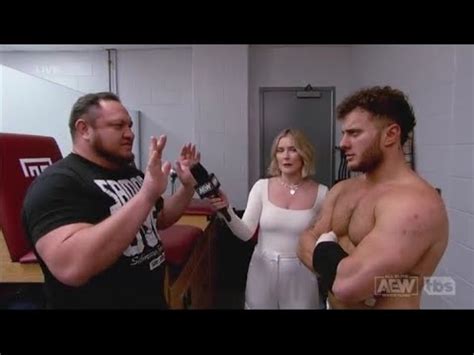 AEW Dynamite 10 25 2023 Samoa Joe Offers To Help MJF In Exchange For