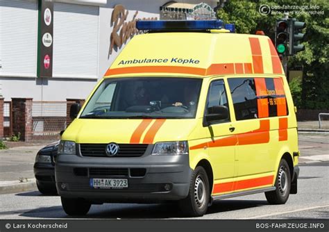 Einsatzfahrzeug Ambulance K Pke Ktw Hh Ak A D Bos