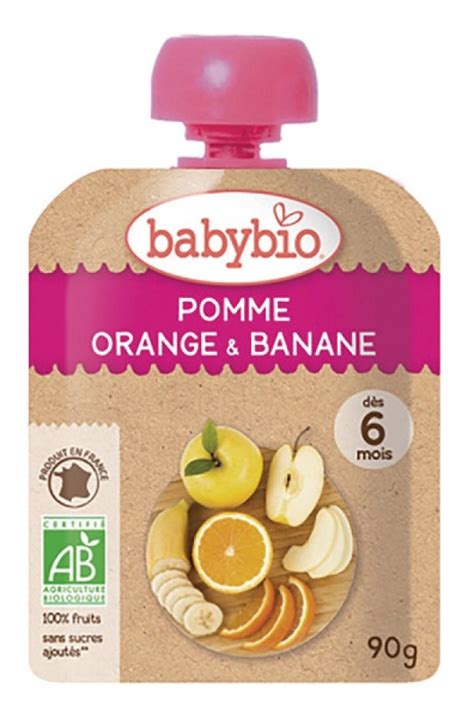 BabyBio Жүрж Гадил Алимтай нухаш 90гр 6+сар