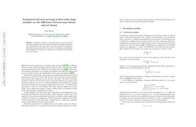 Automated Theorem Proving In First Order Logic Modulo On The