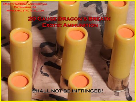 Exotic 12g Heavy Dragons Breath Shotgun Ammunition