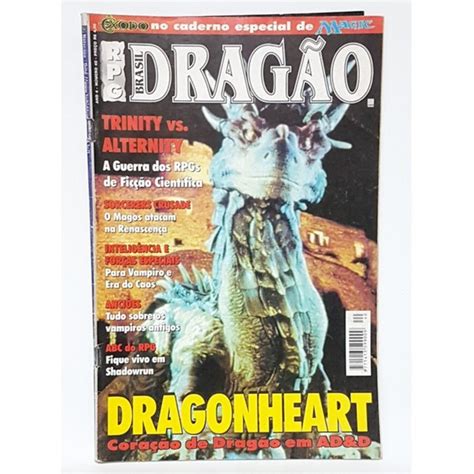 REVISTA DRAGÃO BRASIL NÚMERO 40 DRAGON HEART MAGIC GURPS 3D T DUNGEONS