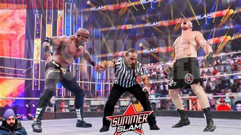 Brock Lesnar Vs Bobby Lashley Shawn Michaels Special Guest Referee