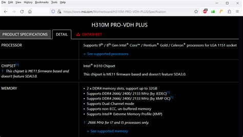 msi h310m pro-vdh plus.. ram | MSI Global English Forum