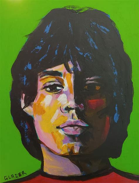 Mick Jagger Painting by Stuart Glazer