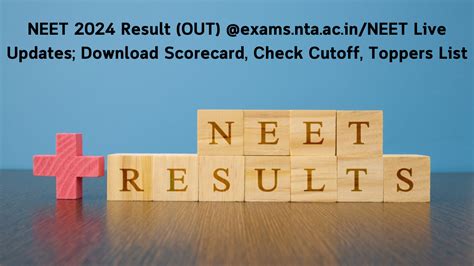 Neet 2024 Result Out Neet Live Updates Download