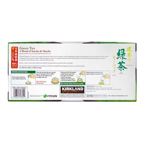 Kirkland Signature Japanese Green Tea 100 Count Instacart