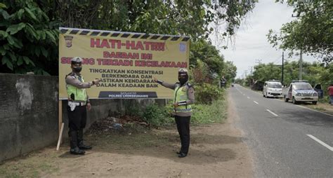 Polres Lhokseumawe Pasang Spanduk Himbauan Di Titik Kawasan Rawan