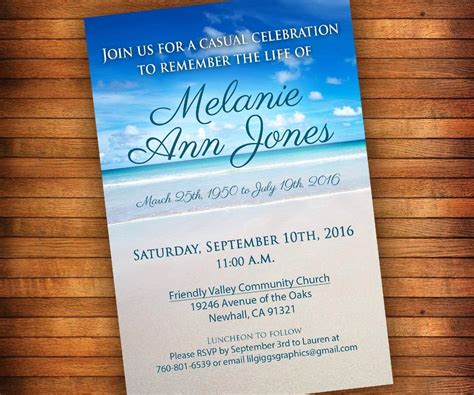 Celebration Of Life Invitation Free Template You're In The Right Place! - Printable Templates Free