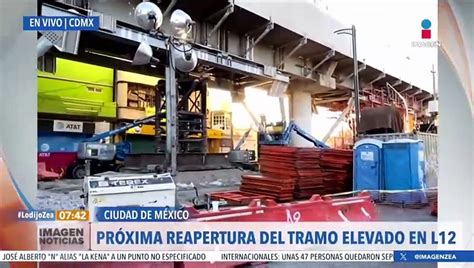 Alistan reapertura del tramo elevado de la Línea 12 del Metro CDMX