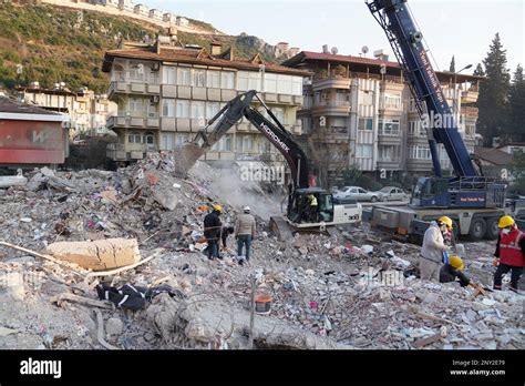 Antakya Hatay Turchia 11th Febbraio 2023 Terremoto In Turchia