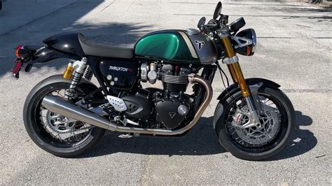 Triumph Thruxton Rs Walkaround With Exhaust Sound Youtube