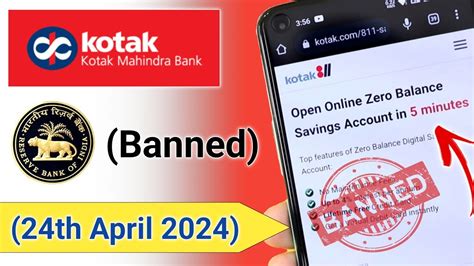 Kotak Bank RBI Ban News 2024 | Kotak Mahindra Bank Ban Rbi 2024 |Kotak ...