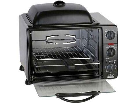 Maximatic Ero 2008s Elite Cuisine 6 Slice Toaster Oven With Rotisserie And Grillgriddle Top