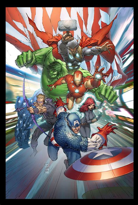 Avengers Assemble 1 Silvestri Variant Comic Art Community Gallery Of Comic Art