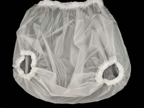 Adult Baby PLASTIC PANTS Baby Soft Translucent Comfy Sissy Abdl Pvc