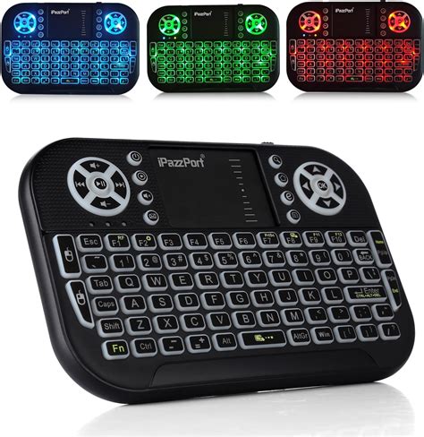 iPazzPort mini teclado Bluetooth con mouse táctil teclado inalámbrico