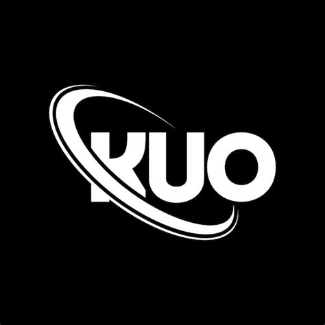 Premium Vector | Kuo logo kuo letter kuo letter logo design initials kuo logo linked with circle ...