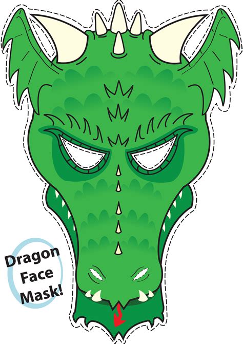 Dragon Mask Printable Free