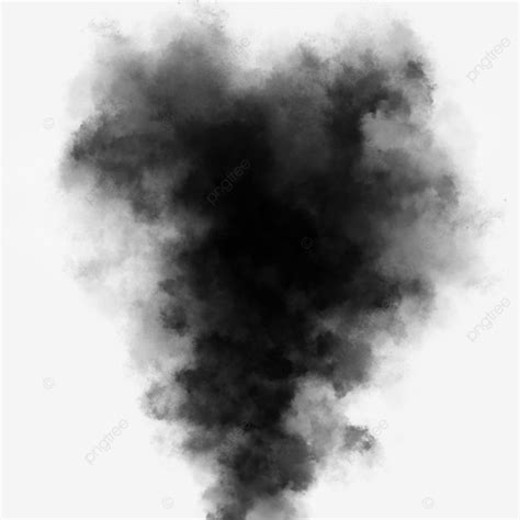 Rising Thick Black Fire Smoke Simple Brushes Effect Fire Smoke Rising