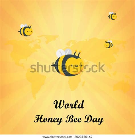 World Honey Bee Day Vector Illustration Stock Vector (Royalty Free ...