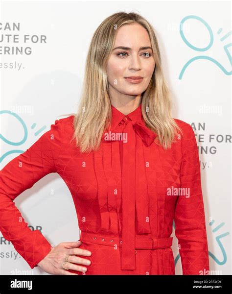 New York Usa 13th June 2023 Emily Blunt Attends American Institute