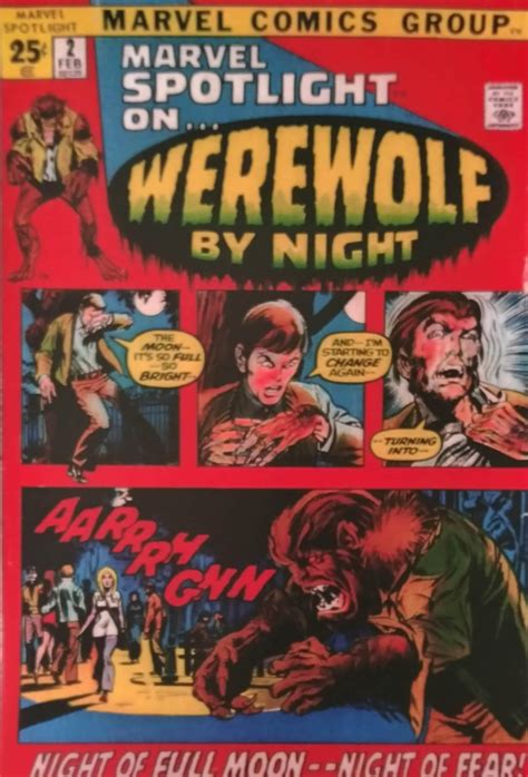 Werewolf By Night Comic Cover Poster Etsy