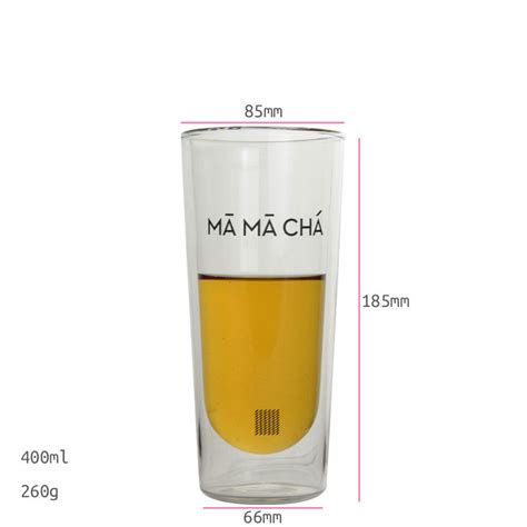 Double Wall Heat Resistant Round Tall Tumbler Glass