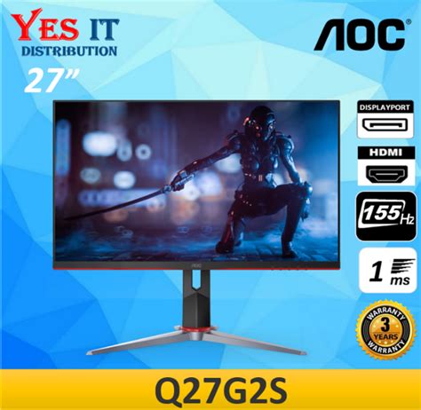 Aoc Q G S Qhd Hz Ms Ips Gaming Monitor Lazada