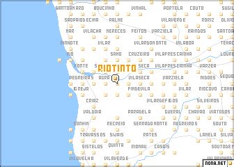 Rio Tinto (Portugal) map - nona.net