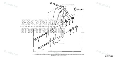 Honda Outboard 2007 And Later Oem Parts Diagram For Outboard Installation Kit