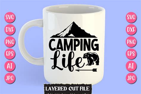 Camping Life Svg Cut File Graphic By Smmedia Creative Fabrica