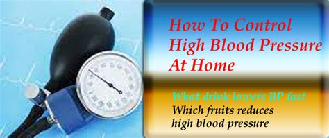 How To Control High Blood Pressure At Home 10 Best Ways