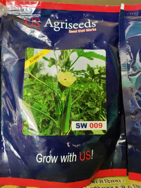 Dried Green Sw Hybrid Bhindi Seeds Packaging Type Pouch