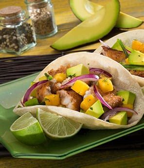 Tacos De Pescado Con Salsa De Aguacate Y Mango Avocados From Mexico