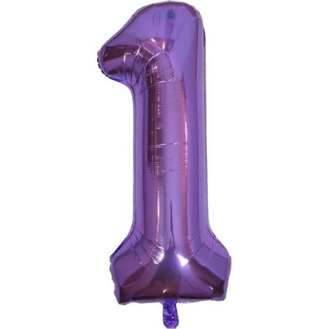 Ballon 1 Ans Violet Xxl Ballon Anniversaire 1 Ans Decoration Ballon