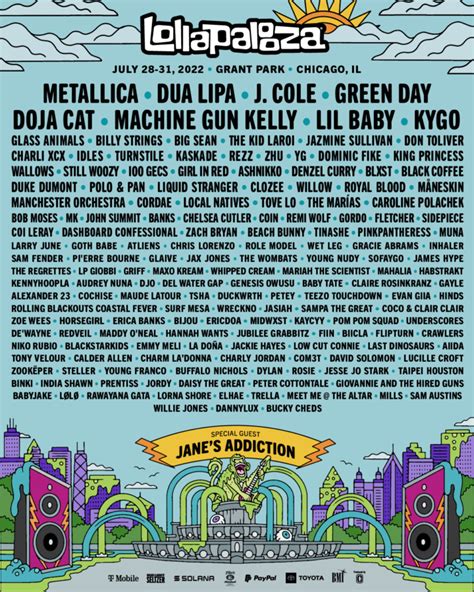 Lollapalooza Announces Lineup Tiger Tales