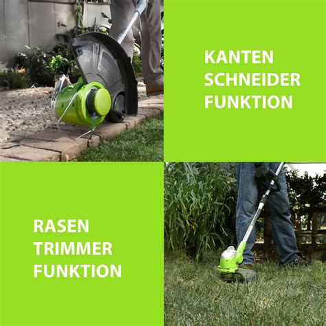 Rasentrimmer Kantenschneider In Greenworks Gst M Elektro Trimmer