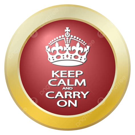 Keep Calm Crown Vector Png