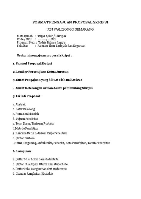 Doc Format Pengajuan Proposal Skripsi Desta Desta