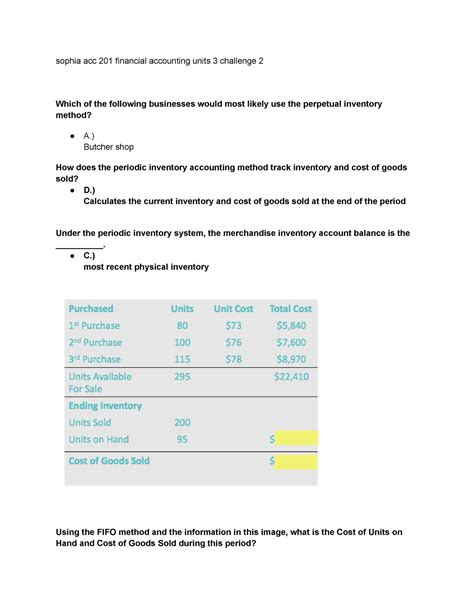 Sophia Acc Financial Accounting Units Challenge Sophia Acc