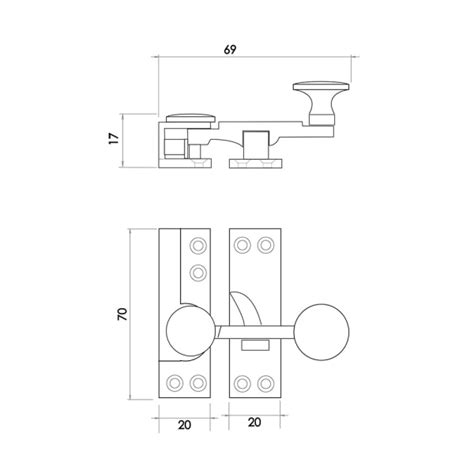 Jedo Quadrant Sash Fasteners Jedo Quadrant Sash Fasteners 70mm Satin