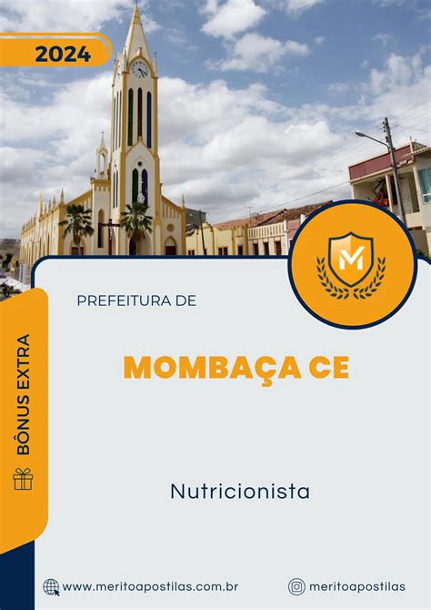 Apostila Nutricionista Prefeitura De Mombaça Ce 2024 Mérito Apostilas