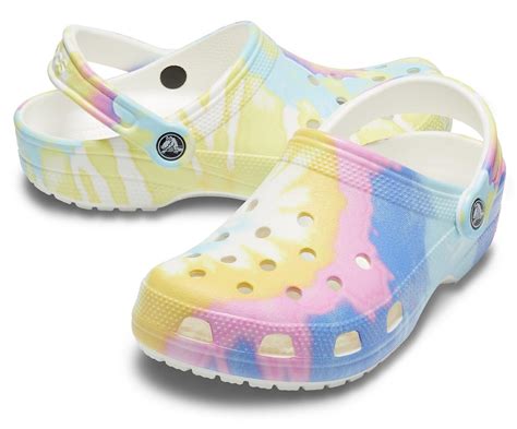 Crocs White Multi Classic Tie Dye Graphic Clog Lyst