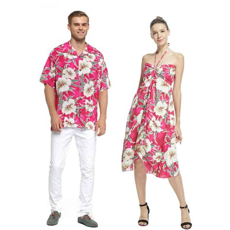 Hawaii Hangover Couple Matching Hawaiian Luau Party Outfit Set Shirt