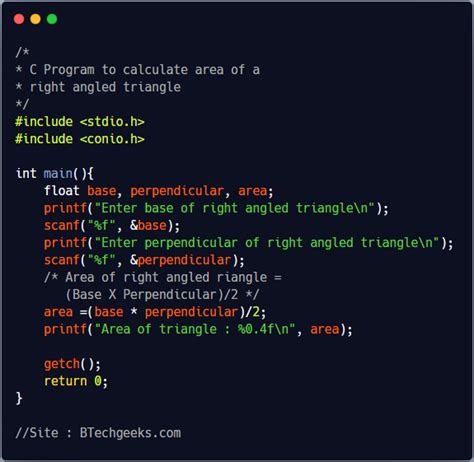 Python Program To Calculate Area Of Triangle Zohal