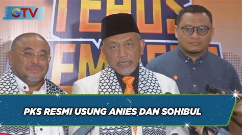 Pks Resmi Usung Anies Baswedan Sohibul Iman Untuk Pilkada Jakarta Bim